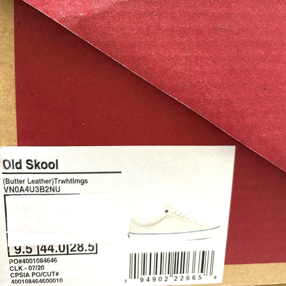 💖MEGA SALE💖VANS Old Skool Butter Leather White Shoes Women's VN0A4U3B2NU - Picture 9 of 9